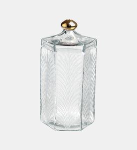 Bruco Barattolo Esagonale Vetro, Clear, 13x25-cm, Packshot View