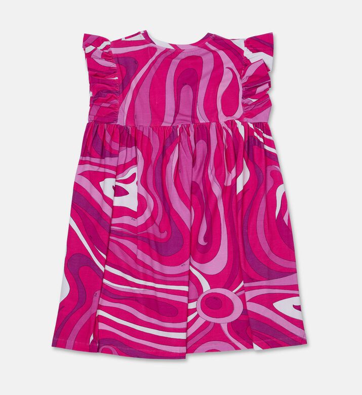 Emilio Pucci Swirl-print Ruffled Dress, Packshot View