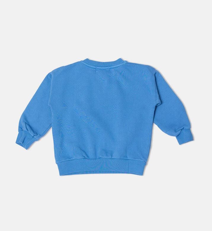 Bobo Choses Colorful Duck-print Shoulder Snaps Ribbed Sweatshirt, Packshot View