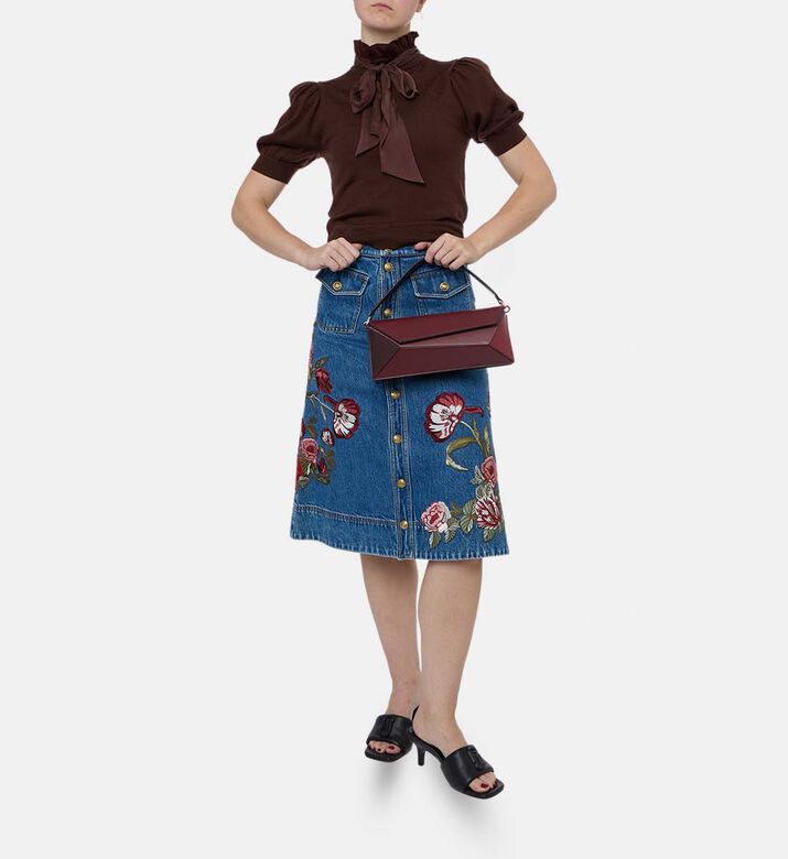 Alice and Olivia Bow-detail Short-sleeve Top, Model View