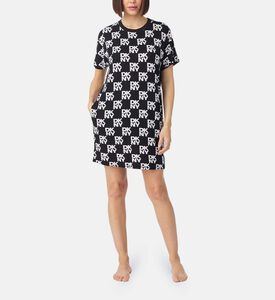 قميص نوم بطبعة شعار على كامله