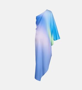 One-shoulder Ombré Kaftan