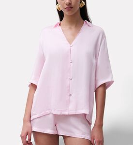 Chantelle Jacquard Button-down Shirt, Light-pink, S, Model View