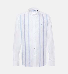 Vertical Stripe-print Shirt
