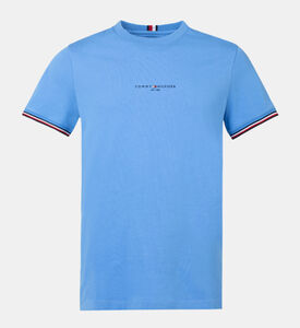 تيشيرت قطن بخطوط عريضة بلوغو