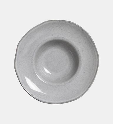 Organic Stoneware Deep Rim Plate