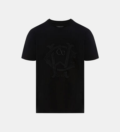 Roman Round Neck Big Emblem T-shirt