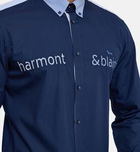 Long-sleeve Embroidered-logo Shirt