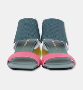 UN United Nude Cow Leather Med Heel Sandals, Green, Eu-39, Packshot View