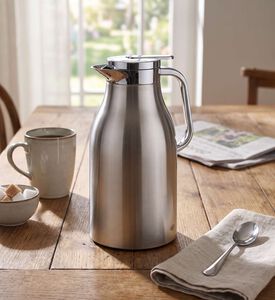 Alfi Chrome Side Handle Flask 1.5l, Metallic, Model View