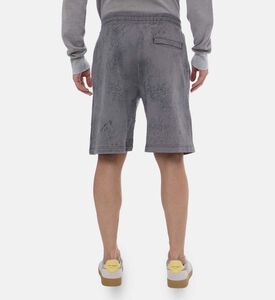 شورت بخصر مطاطي وطبعة على كامله