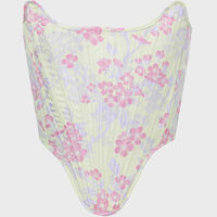 Flower Brocade Shaped Corset