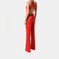 Embossed Back Twist Top