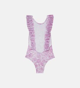 بدلة سباحة قطعة واحدة بطبعة بيزلي