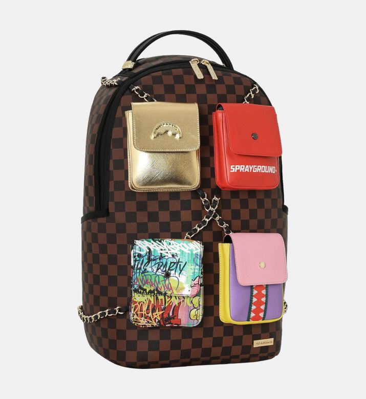 Sprayground Backpack Canvas Painted Paris, Packshot View