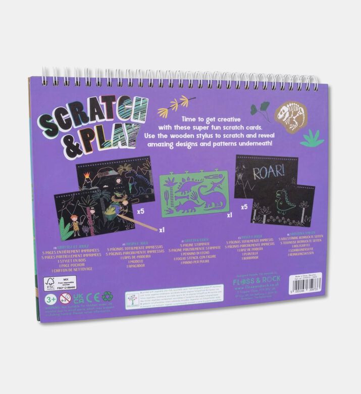 Floss and Rock Dino Scratch Play, Packshot View