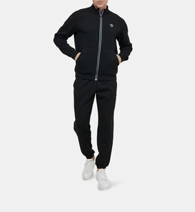 بدلة رياضية بياقة عالية برقعة لوغو