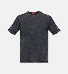T-adjind Denim-like Marble Wash T-shirt