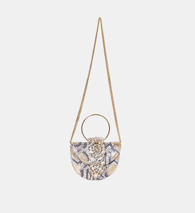 Mini Brigitte Python Shoulder Bag