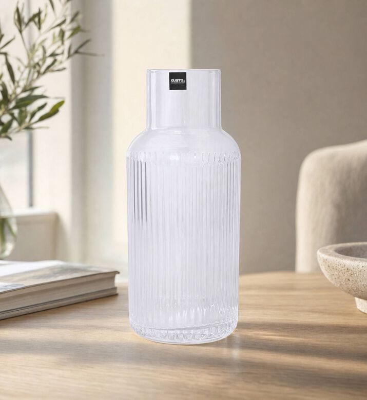 Gusta Glass Carafe Flower Vase - 9.5 X 23 Cm, Model View