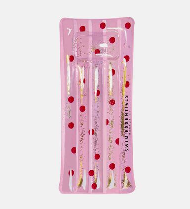 Durable Pvc Pink Polka Dot Glitter Waterbed