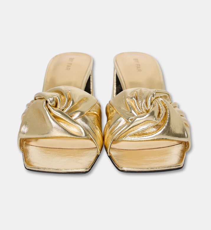By Far Lamar Metallic Leather Sandals, Packshot View