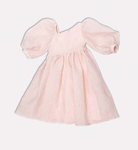 فستان واسع قصير الأكمام غير متماثل