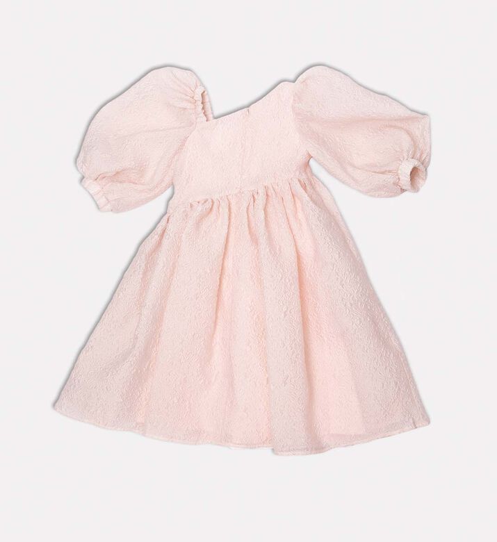 فستان واسع قصير الأكمام غير متماثل