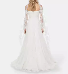L Atelier Du Luxe Beaded Chantilly Strapless Gown, Model View