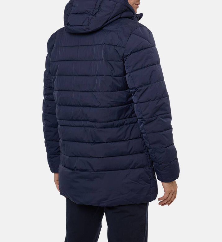 Hackett London Puffy Long-sleeve Hooded Jacket, Model View