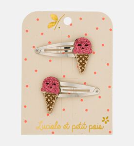 Luciole Et Petit Pois Raspberry Ice Cream Clips, Packshot View