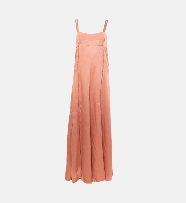 Satin Embroidered Slip Dess