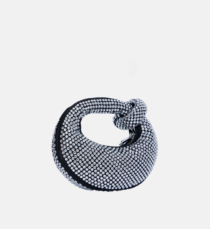 حقيبة كريستال صغيرة بمقبض علوي