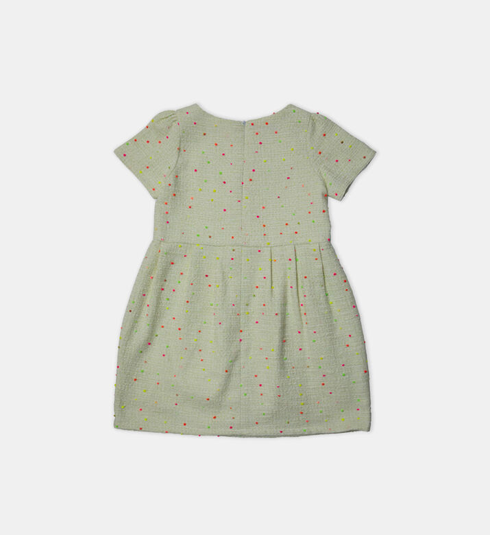 Fluo-dot Short-sleeve Dress