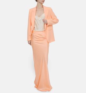 Forte-Forte Pleats Detail V-neck Bodysuit, Model View