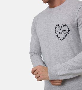 Zadig et Voltaire Heart-print Long-sleeve Sweater, Model View