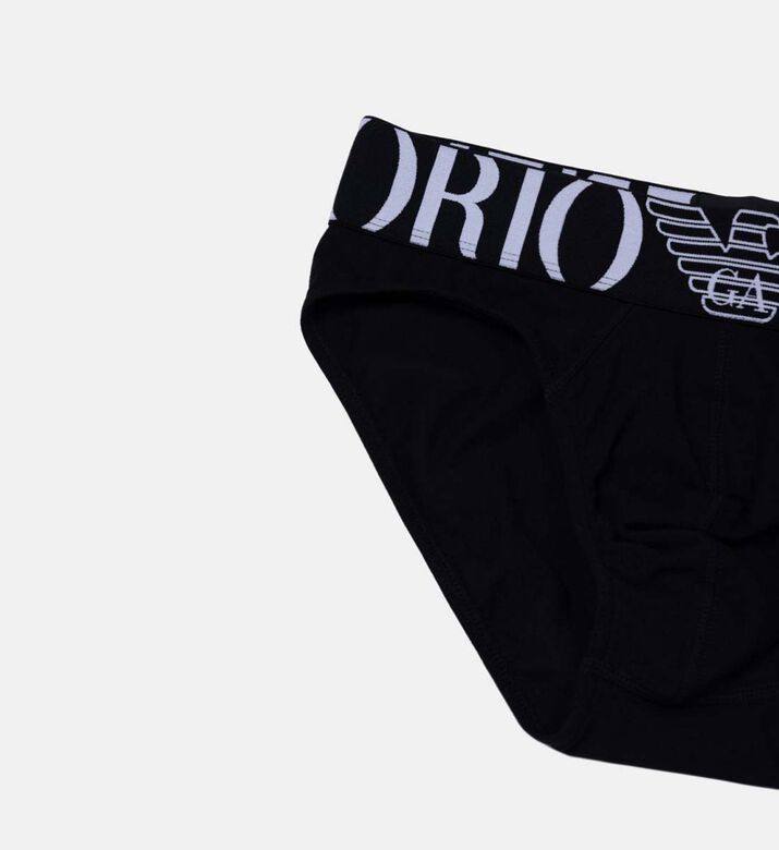 Cotton Logo Print Briefs