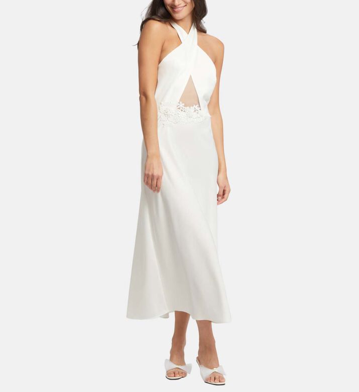Diana Cut-out Lace Gown Robe Set