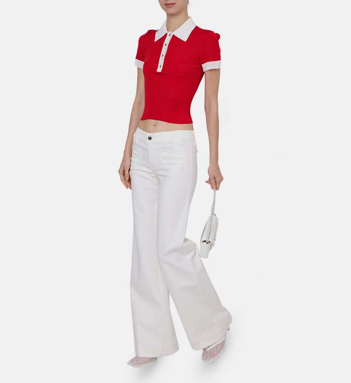 Slay Heart-pocket Straight-leg Pants