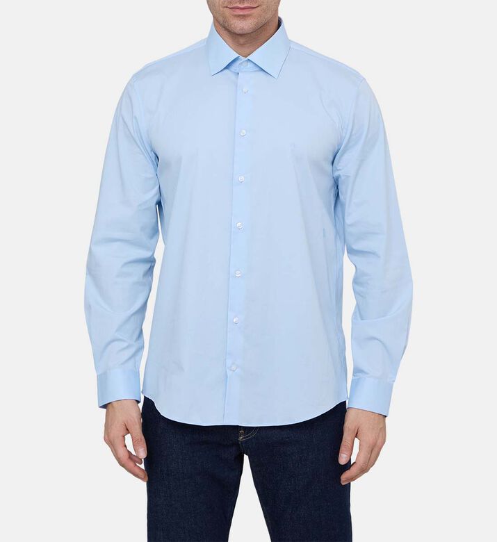Poplin Slim-fit Stretch Shirt