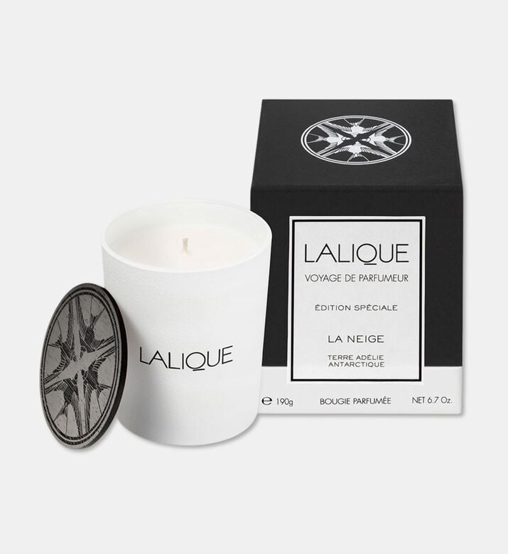Lalique Candle 190g La Neige, Packshot View
