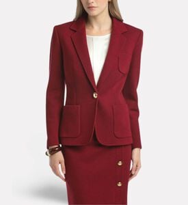 Luisa Spagnoli Jack, Burgundy, L, Model View