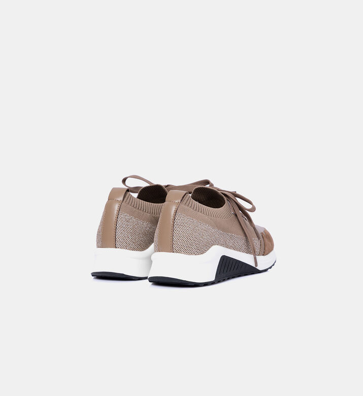 Baldinini Multi-texture Lace-ups Sneakers, Brown, Eu-41, Packshot View