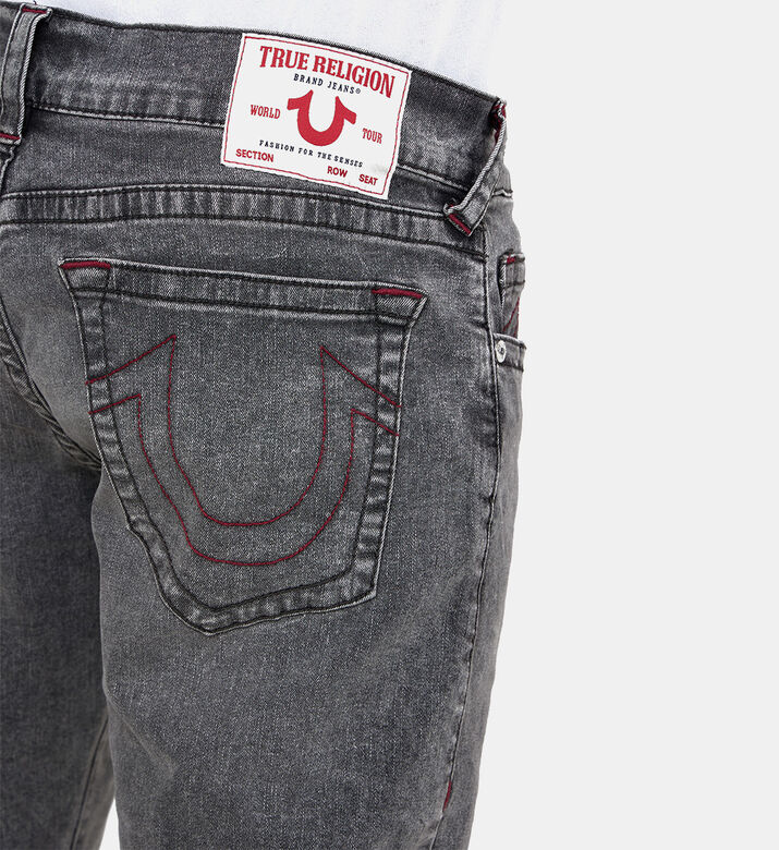 Washed Straight-cut Denim Pants Washed Straight-cut Denim Pants