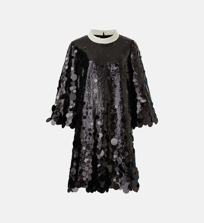 Sequined Oversized Mini Dress