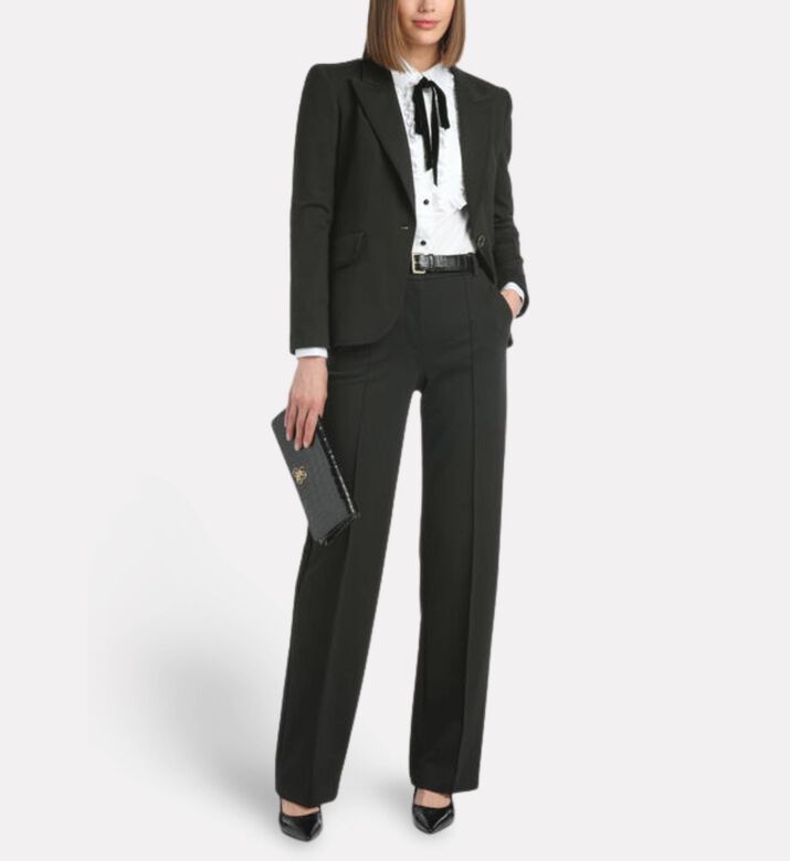 Luisa Spagnoli Ober Straight-leg Trousers, Model View