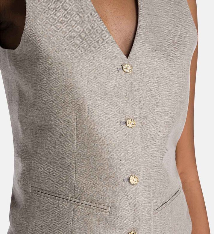 Sleeveless V-neck Vest