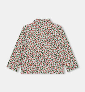 جاكيت تويل قطني بطبعة أزهار