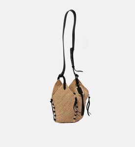 حقيبة كتف تامبا جلد رافيا