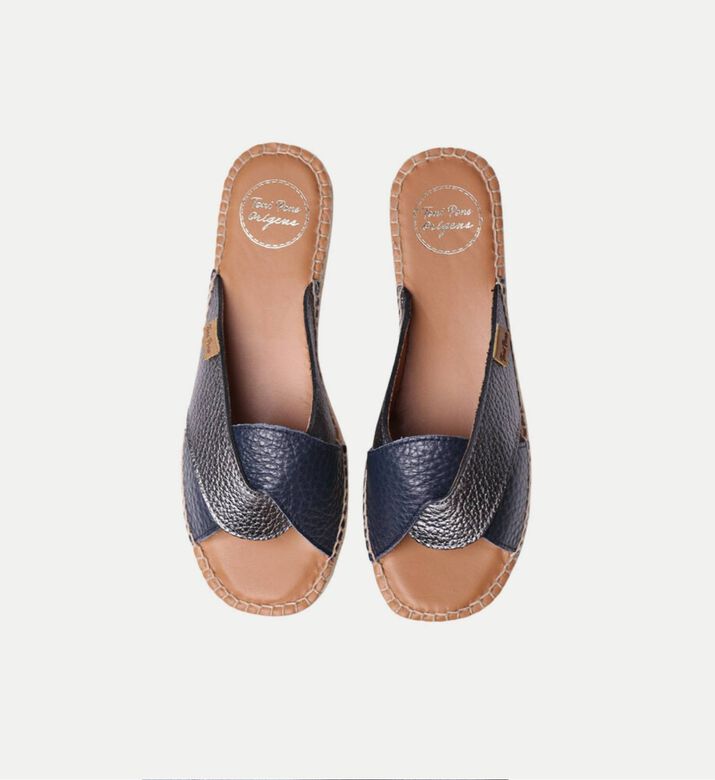 Toni Pons Jess Metallic Leather Flat Espadrille, Packshot View